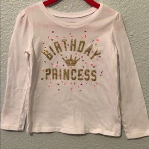 Birthday princess long sleeve t-shirt
